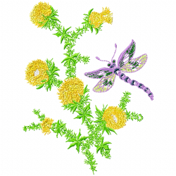 Flowers And Tree Embroidery Design 12 Flowers And Tree Embroidery Design 12
